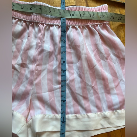 Betsy Johnson Mrs. Striped Satiny PJ Set M - Picture 9 of 15